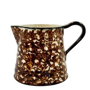 Stangl Pottery Town and Country Brown Spatter Creamer Pitcher Vintage MCM